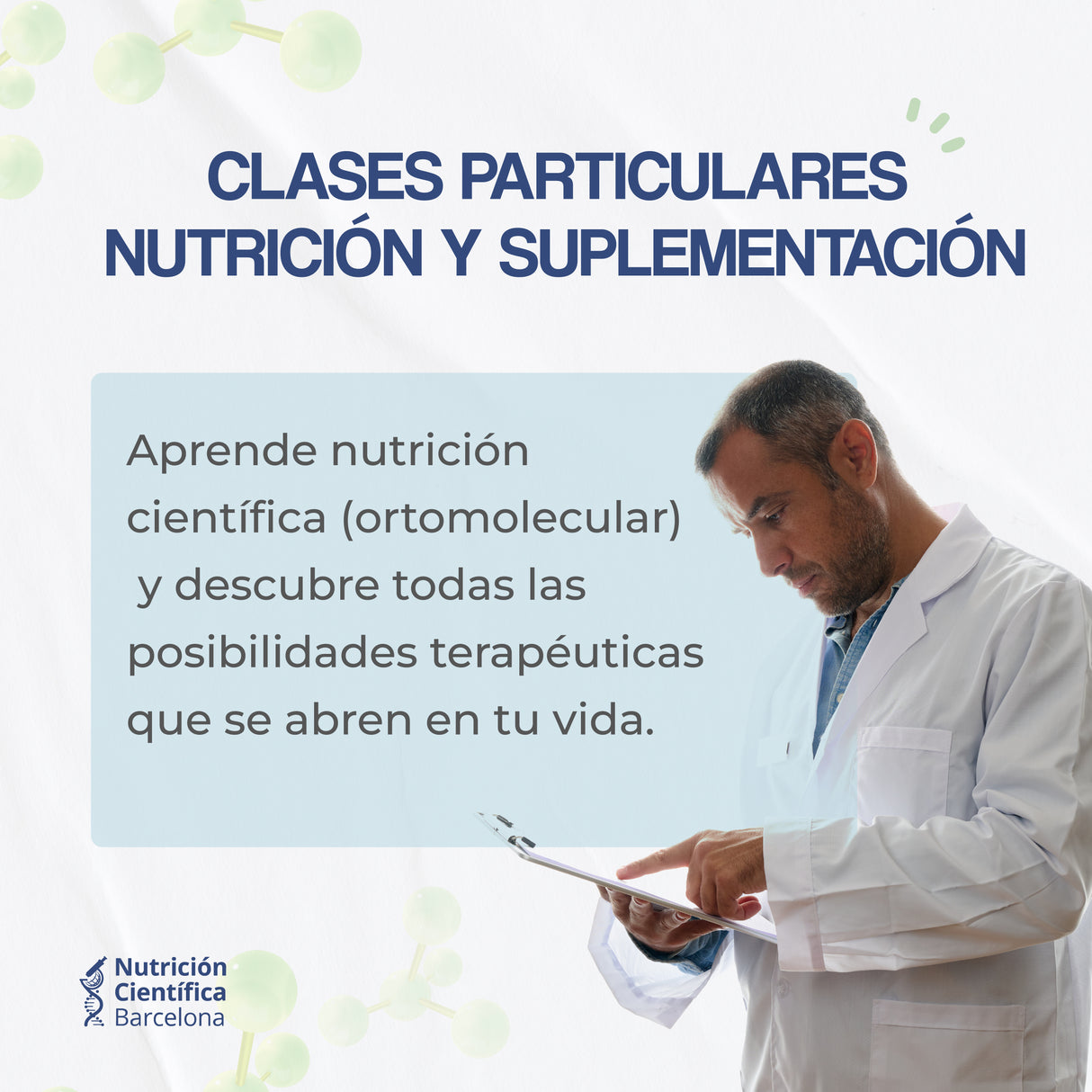 Clases particulares de Nutrición y Suplementación