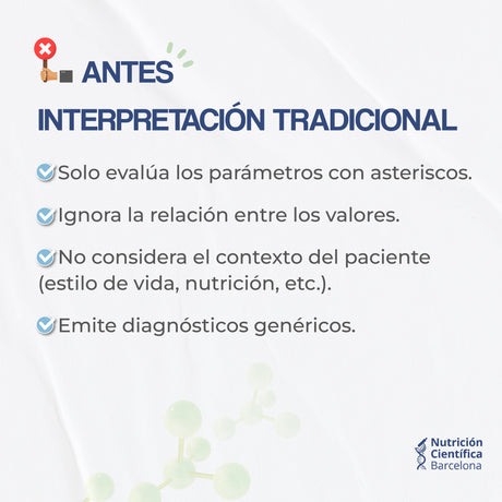 Interpretacion de Analiticas tradicional