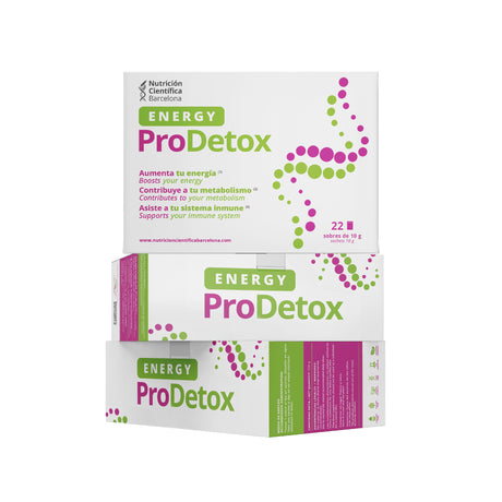 Tres cajas de Energy Pro Detox, suplemento detox y energizante